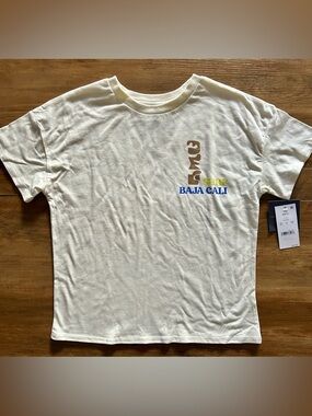 Boys Tee size 6/7 Surf Baja Cali Short Sleeve Graphic Tee NWT